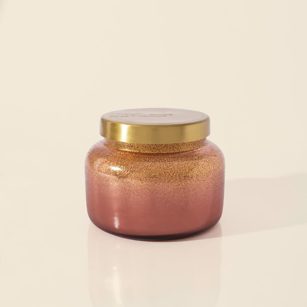 Tinsel & Spice Glittered Ombre Jar Candle