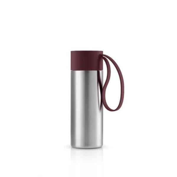 To Go Insulated Travel Mug - Burgundy