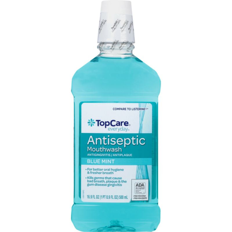 Top Care Mouthwash Blue Mint 16.9oz