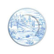 Tuscan Toile Blue Salad & Dessert Plates