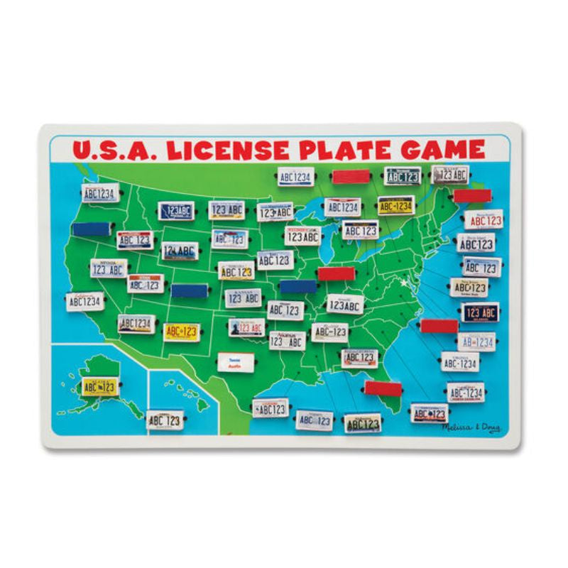 USA License Plate Game