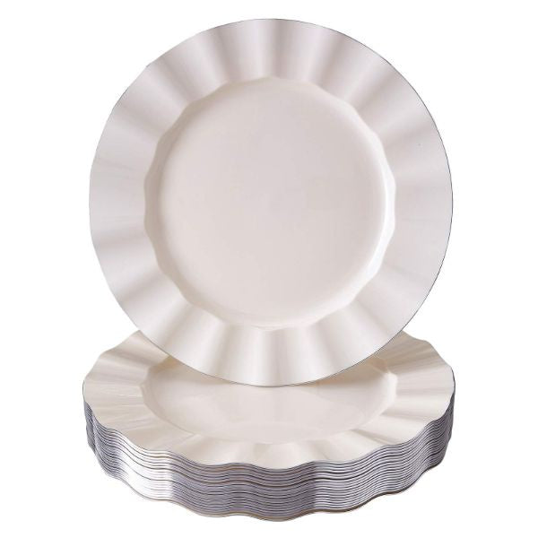 Veil Ivory Plates - Dessert Plate