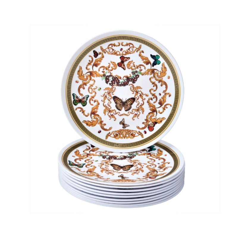 Versi White Plates, Dessert 10ct