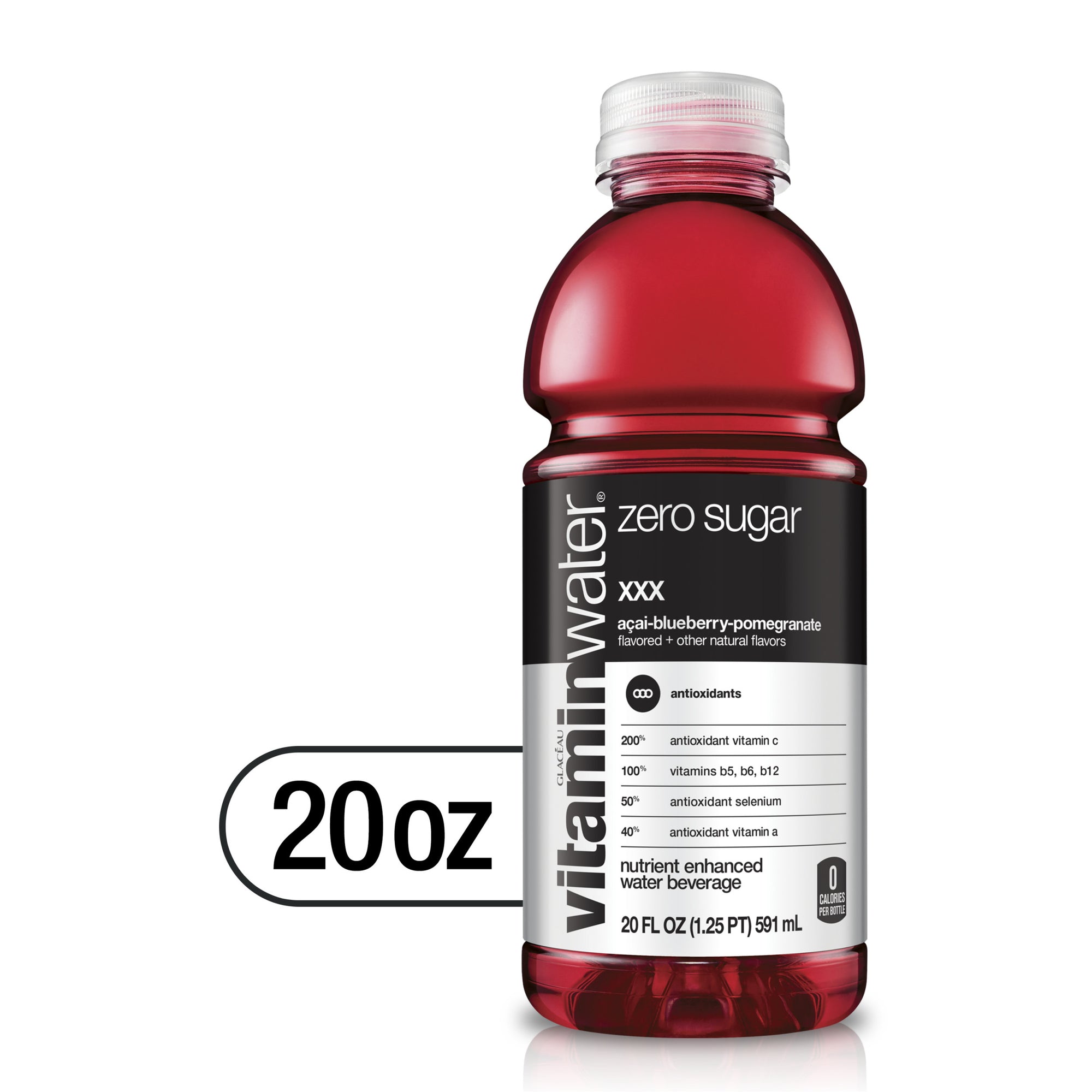 Vitamin Water XXX Acai-Blueberry Pomegranate Bottle 20 oz