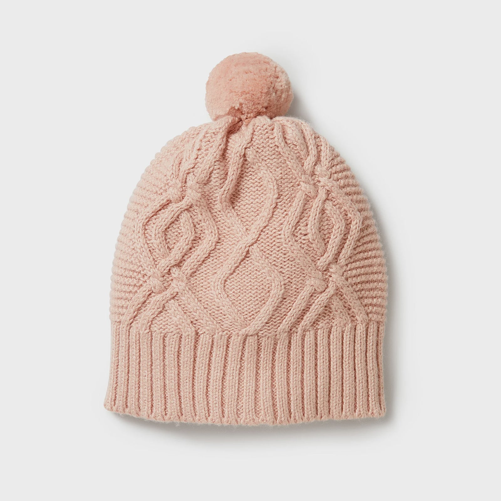 Wilson + Frenchy Knitted Cable Hat - Rose