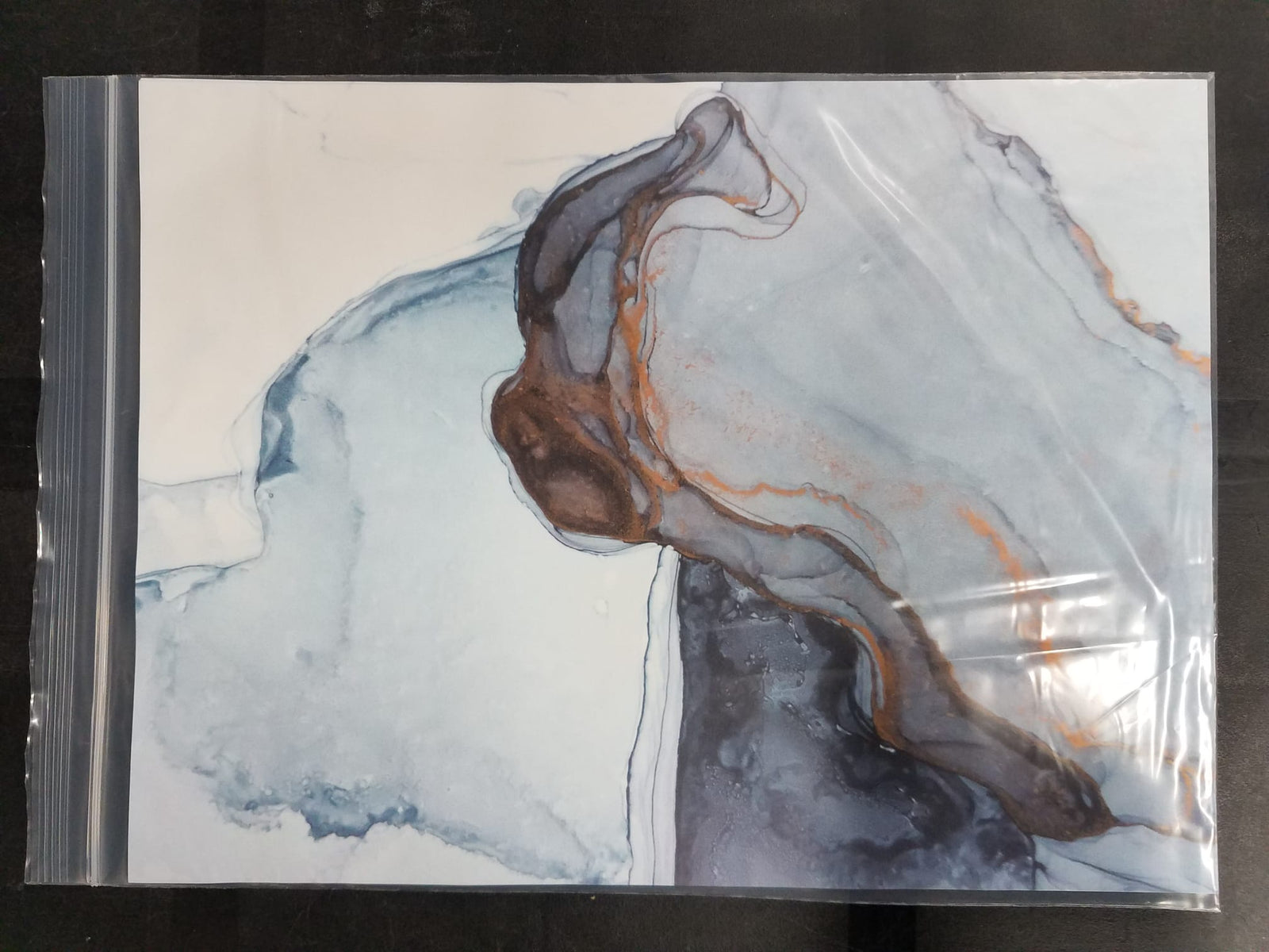 Wax Paper Watercolor Blue 10/pk