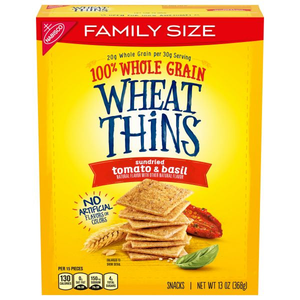 Wheat Thins Sundried Tomato & Basil Family Size 14oz