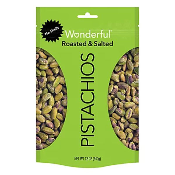 Wonderful Pistachios, Roasted & Salted, No Shells, 6oz