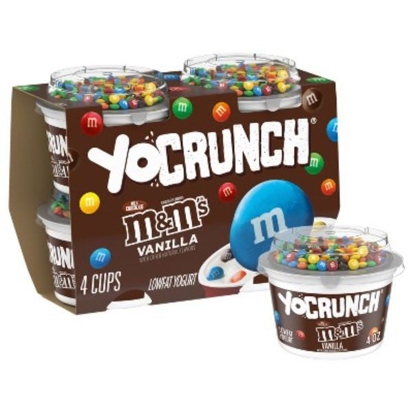 YoCrunch Vanilla Yogurt with Mini M&Ms, 4/4oz