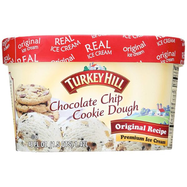 Turkey Hill Chocolate Chip Cookie Dough Ice Cream 48oz