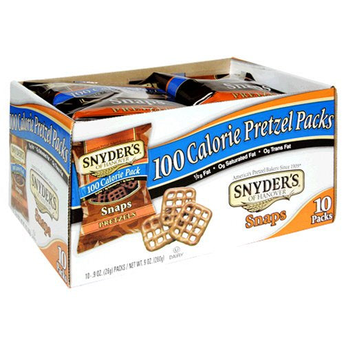 Snyder's of Hanover Snaps 100 Calorie Pack Pretzels 10 pk