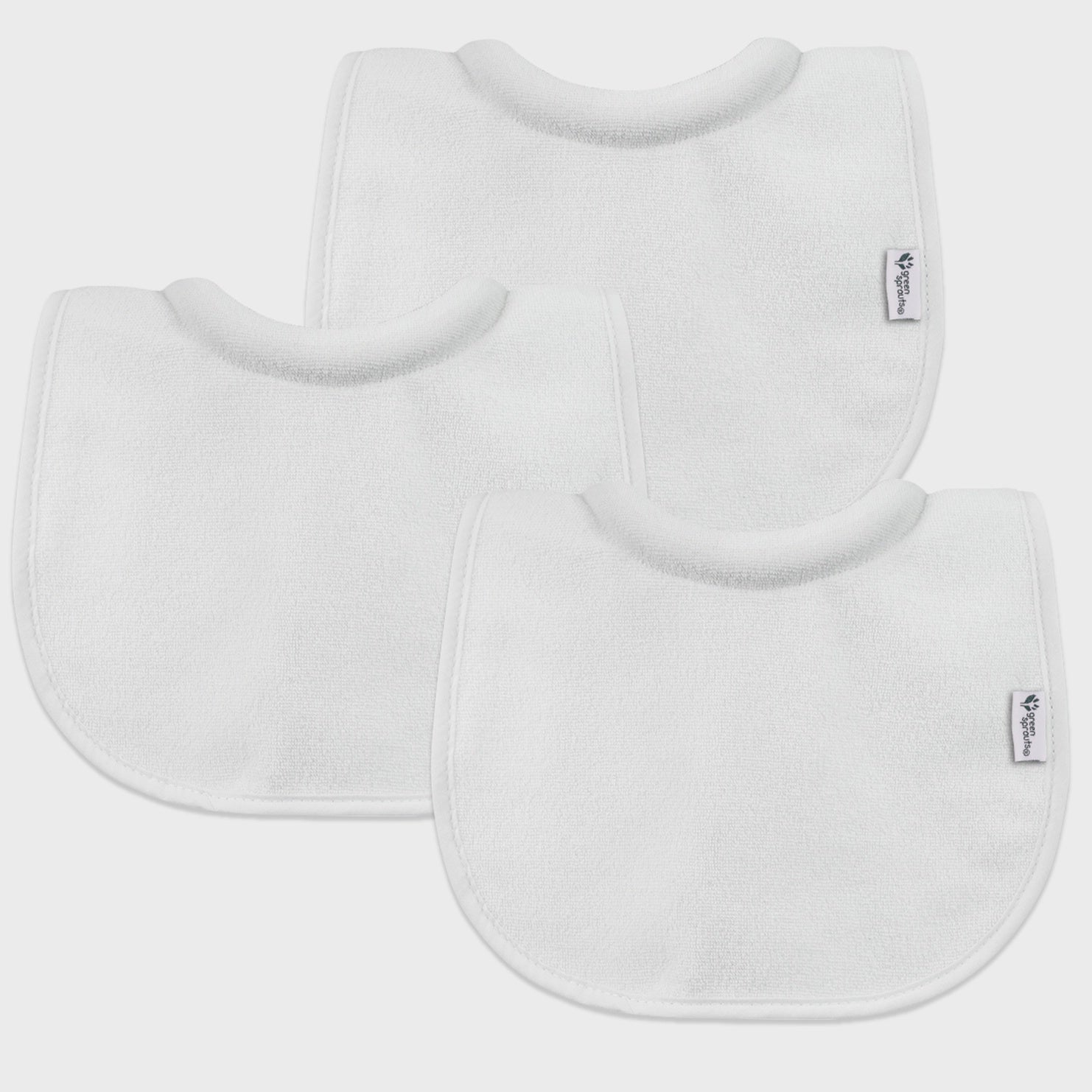 Stay-Dry Milk-Catcher Bibs, 3pk