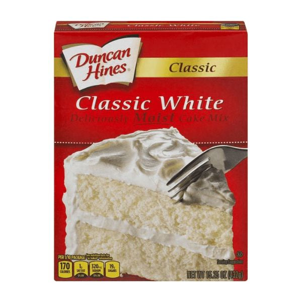Duncan Hines Classic White Cake Mix 15.25oz