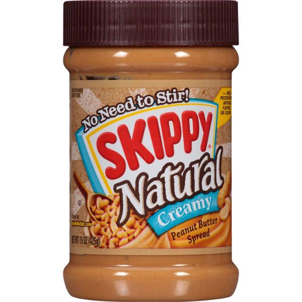 Skippy Peanut Butter Natural Creamy 15oz