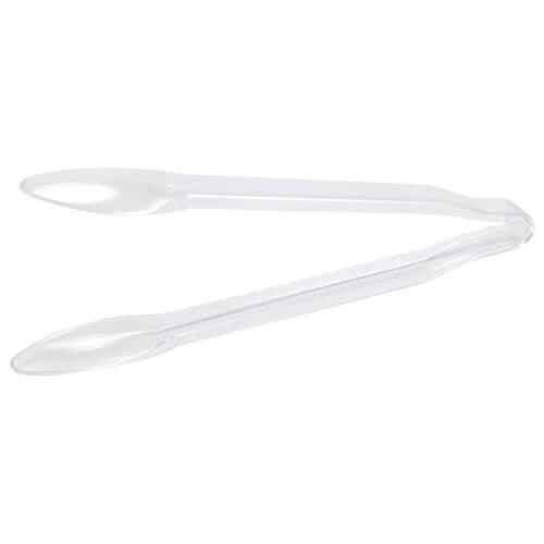 Clear Plastic Serving Tongs 12"