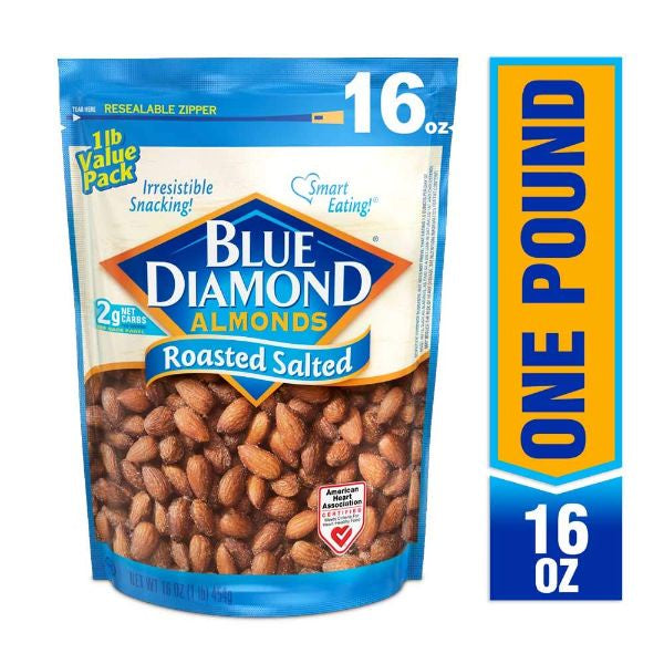 Blue Diamond Roasted & Salted Almonds 16oz