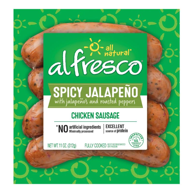 al fresco Spicy Jalapeno Chicken Sausage 11oz.