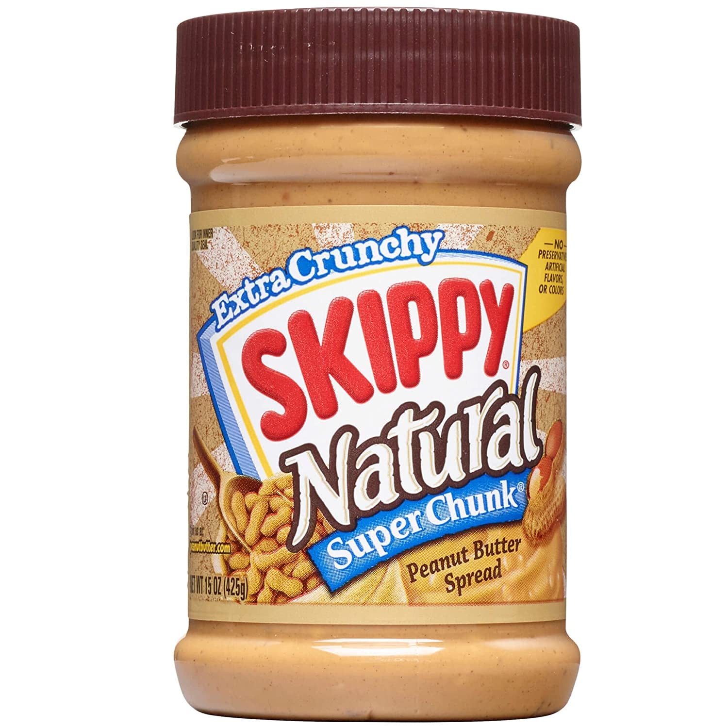 Skippy Natural Peanut Butter Super Chunks 15oz