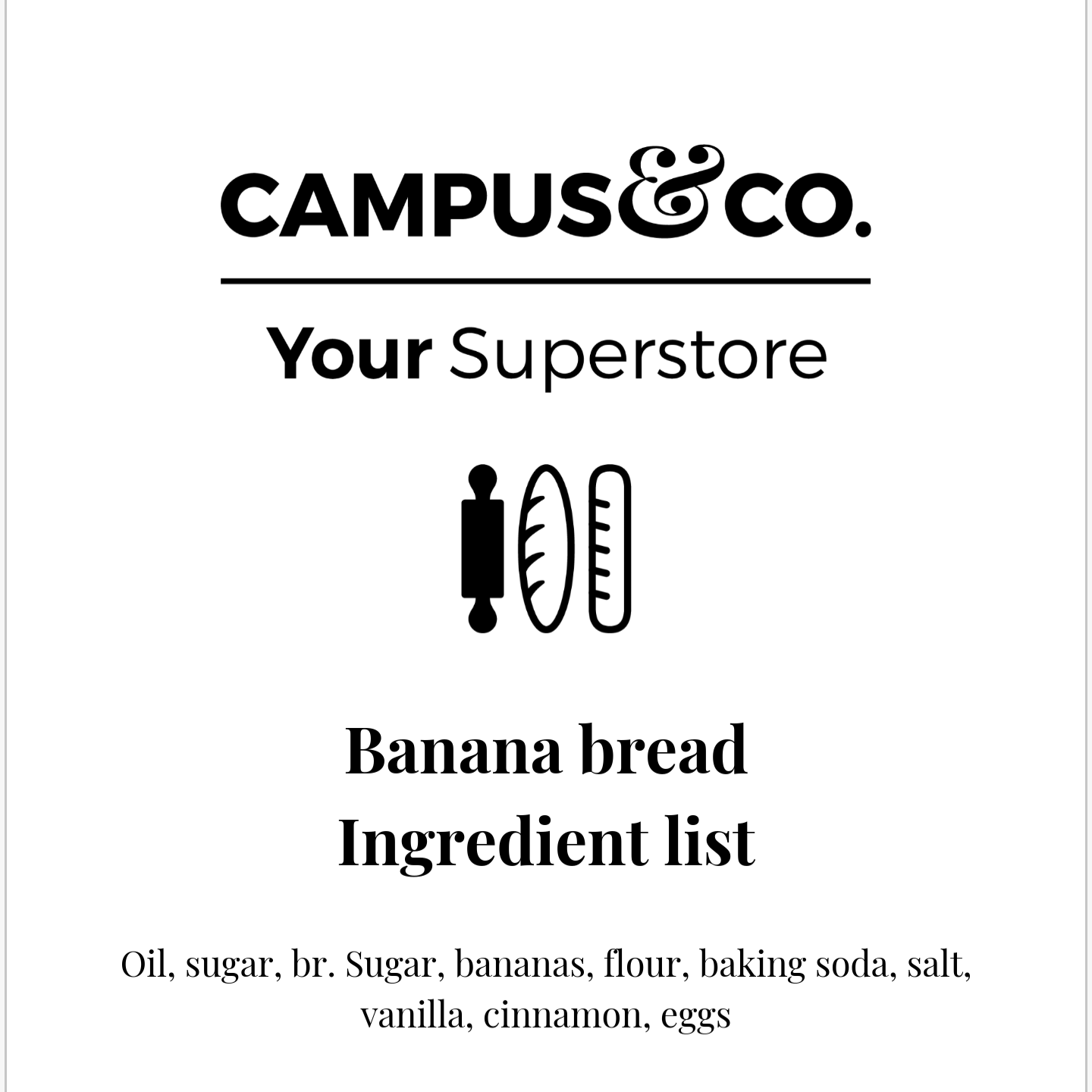 Campus & Co.  Banana Bread