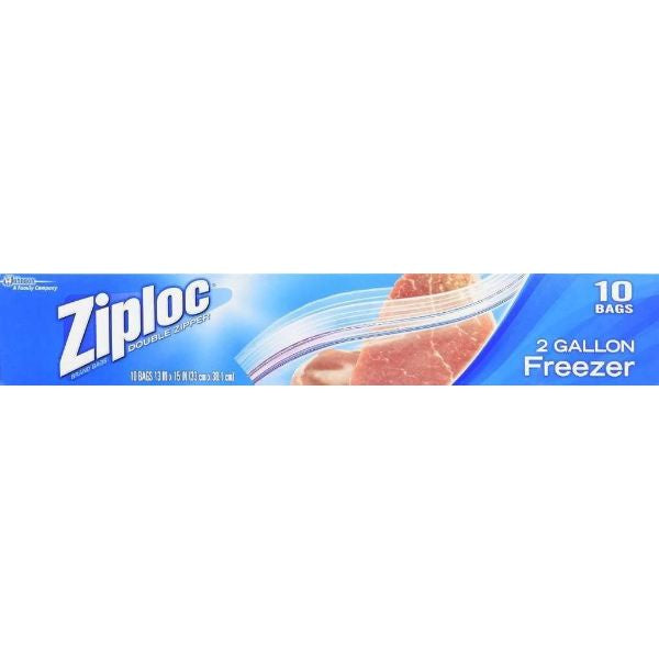 ZipLoc 2 Gallon Freezer Bags 10ct