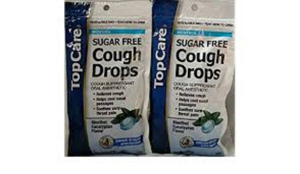 Top Care Sugar Free Cough Drops Menthol 25ct