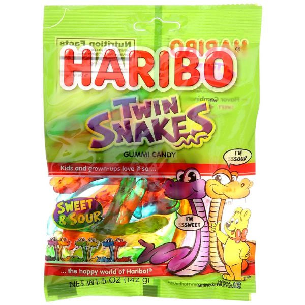 Haribo Twin Snakes 5oz