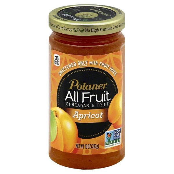 Polaner All Fruit Seedless Apricot Jam 10oz