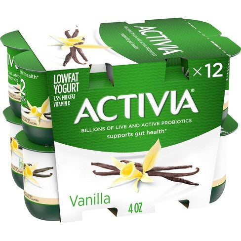 Dannon Activia Vanilla 12/4 oz