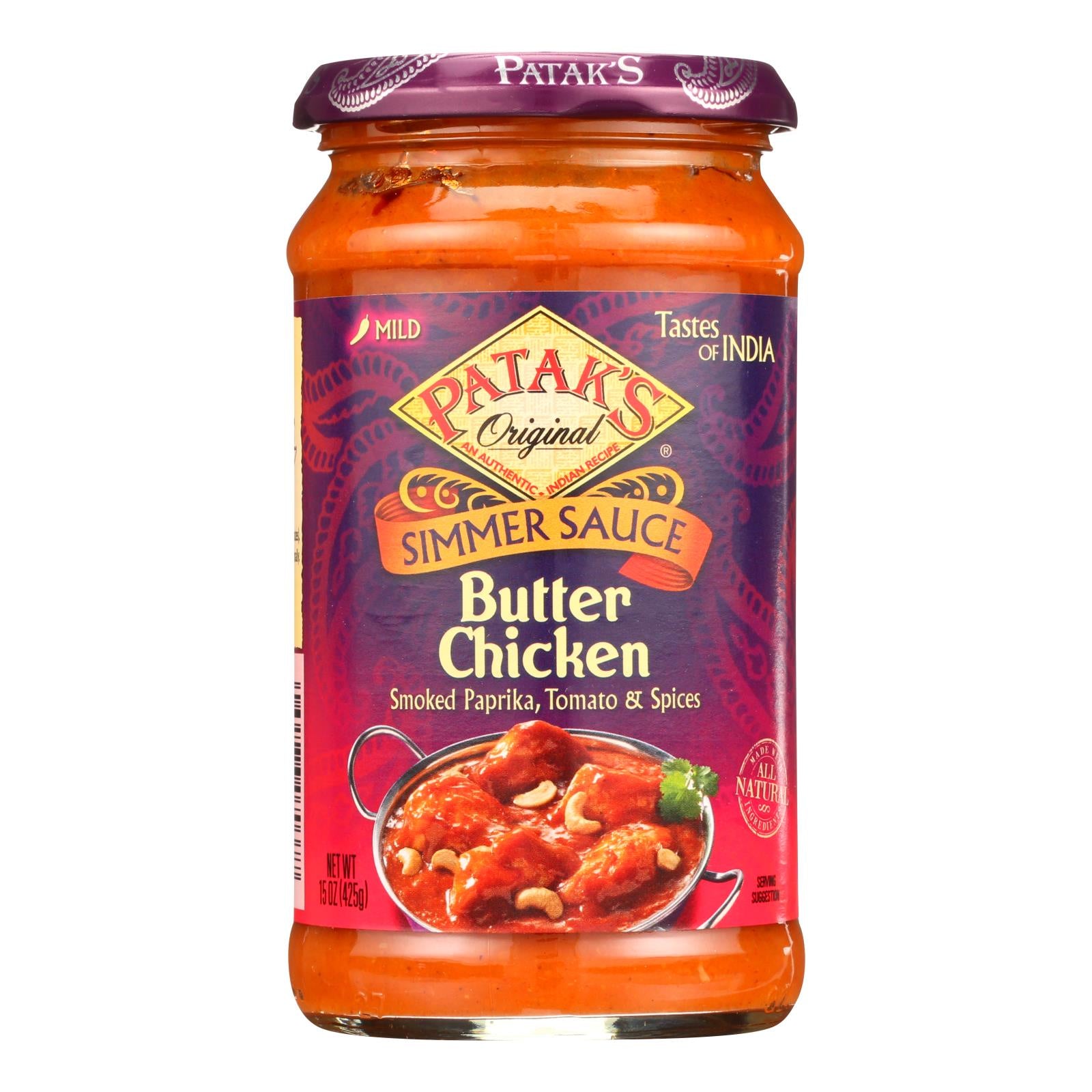 Patak's Butter Chicken Simmer Sauce 15 oz