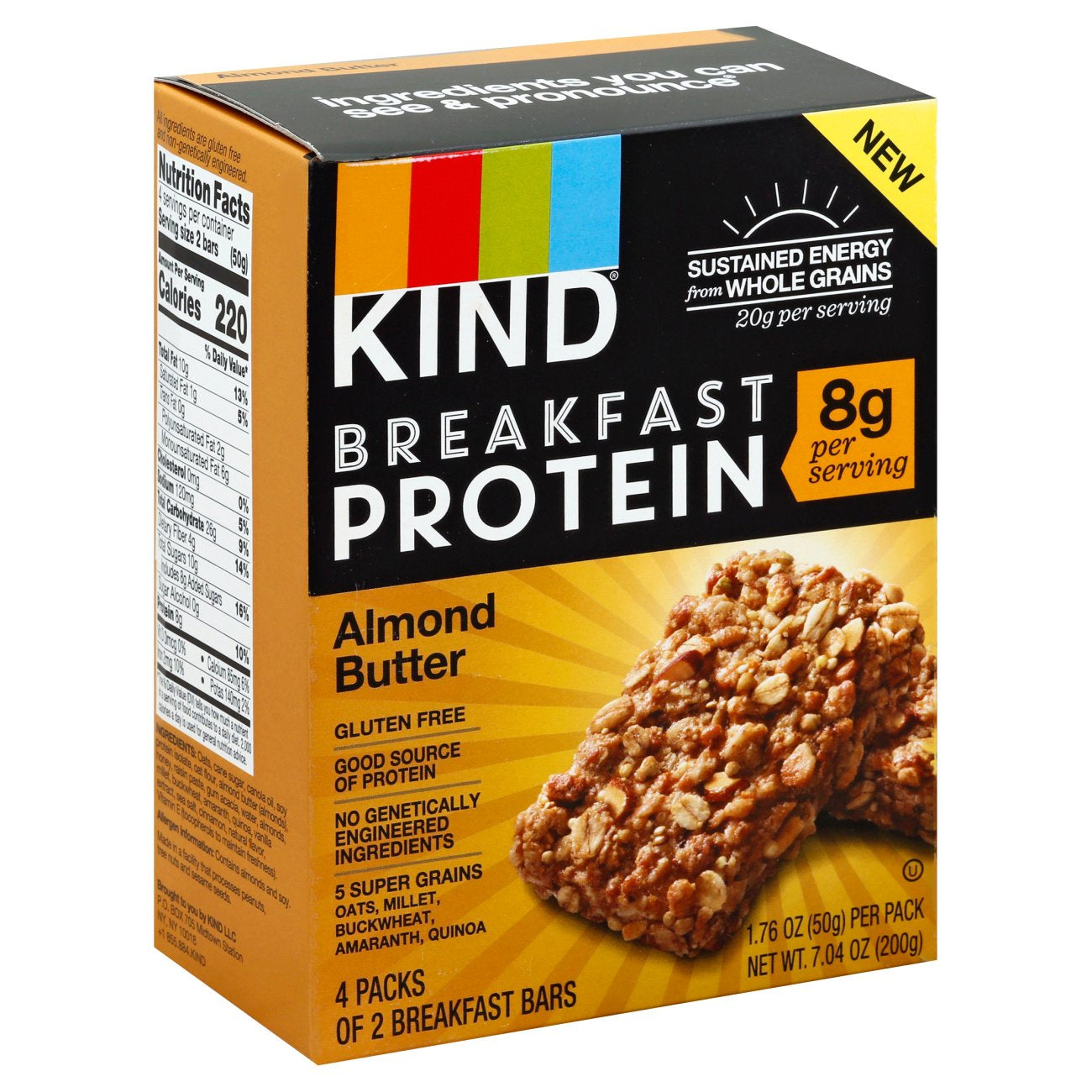 KIND Protein Almond Butter Breakfast Bars 10.58 oz