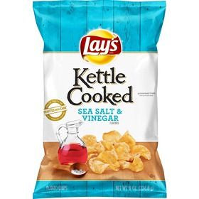 Lay's Kettle Cooked Sea Salt & Vinegar Chips 8 oz.