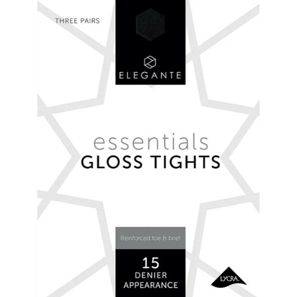Elegante Gloss Tights Bronze Glow X-Lg 3 Pk