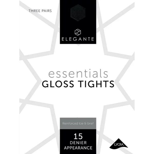 Elegante Essential Bronze Glow Gloss Tights Medium 3PK