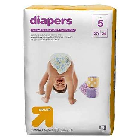 Diapers Up&Up Size 5, 24 ct