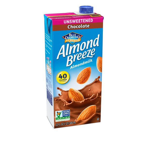 Blue Diamond Almond Breeze Unsweetened Chocolate 32 oz