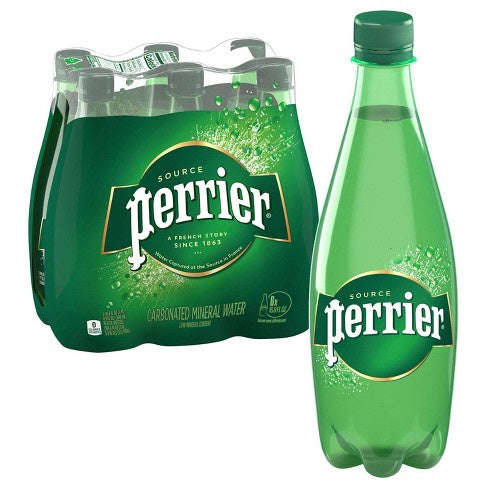 Perrier Sparkling Mineral Water Plastic Bottles 6/16.9oz (Inc. Deposit)