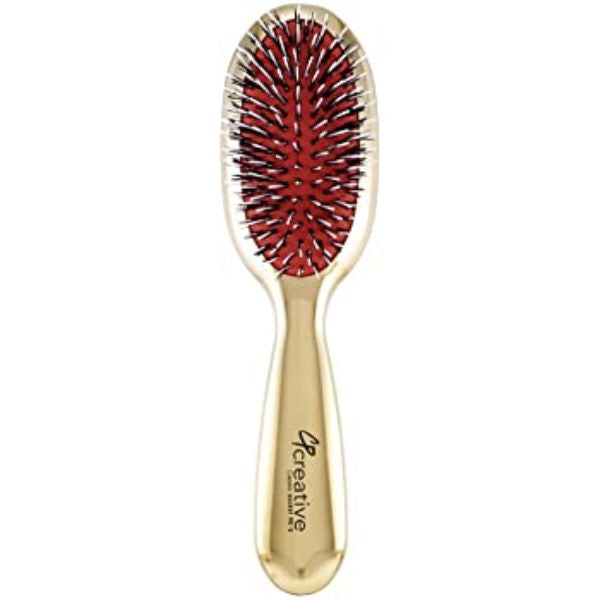 Classic Pocket Hairbrush Gold Handle