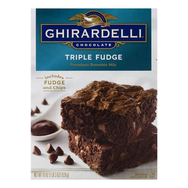 Ghirardelli Triple Fudge Brownie Mix 19oz