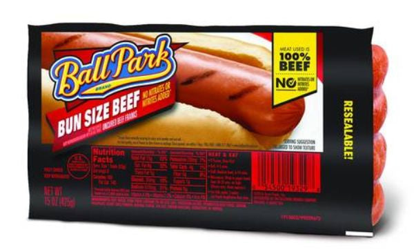 Ball Park Bun Size Beef Hot Dogs - 15 oz