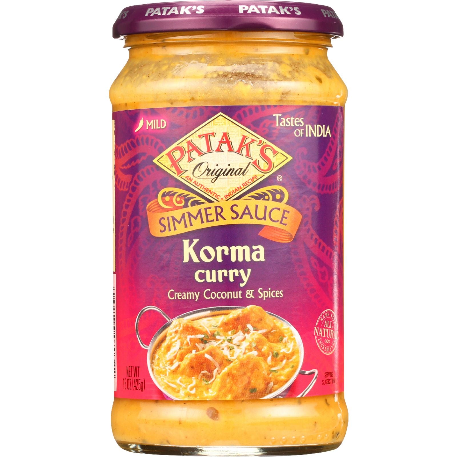 Patak's Korma Curry Simmer Sauce 15 oz