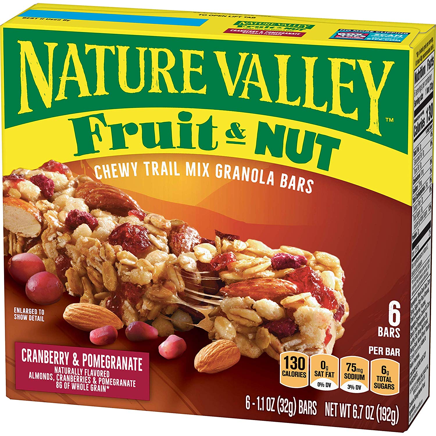 Nature Valley Cranberry & Pomegranate Trail Mix Bars 6.7oz